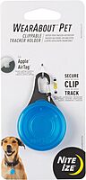 NITE IZE WearAbout Pet Clippable Tracker Holder for Apple AirTag with Locking Carabiner
