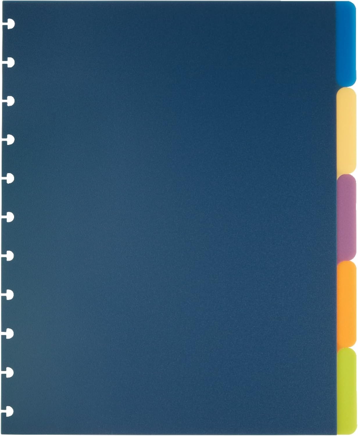 TUL Custom Note-Taking System Discbound Tab Dividers, 8 1/2" x 11", Letter Size, Assorted Colors