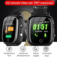 Reloj Inteligente con Detección Caídas para Personas Mayores,Reloj GPS Boton Llamada Emergencia,