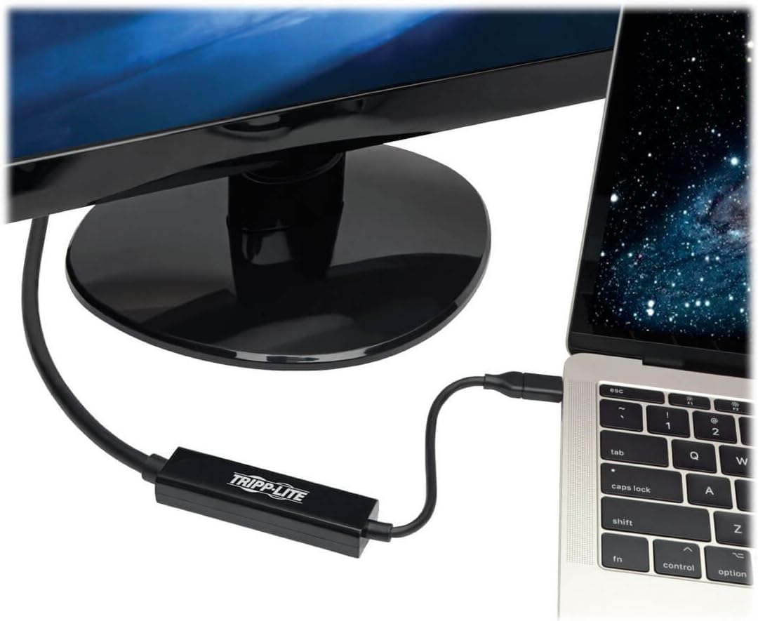 Tripp Lite USB-C to DisplayPort 4K Adapter Cable Thunderbolt 3 Compatible