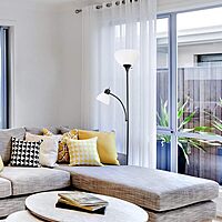 SIMPLE DESIGNS LF2000 Mother-Daughter Floor Lamp with Reading Light