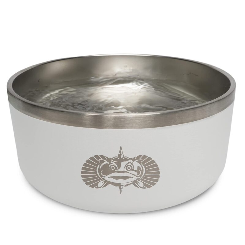 TOADFISH Non-Tipping Dog Bowl - Double-Walled Stainless Steel with SmartGrip