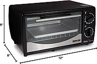 BETTER CHEF Basic Toaster Oven | 4-Slice | 60-Minute Timer