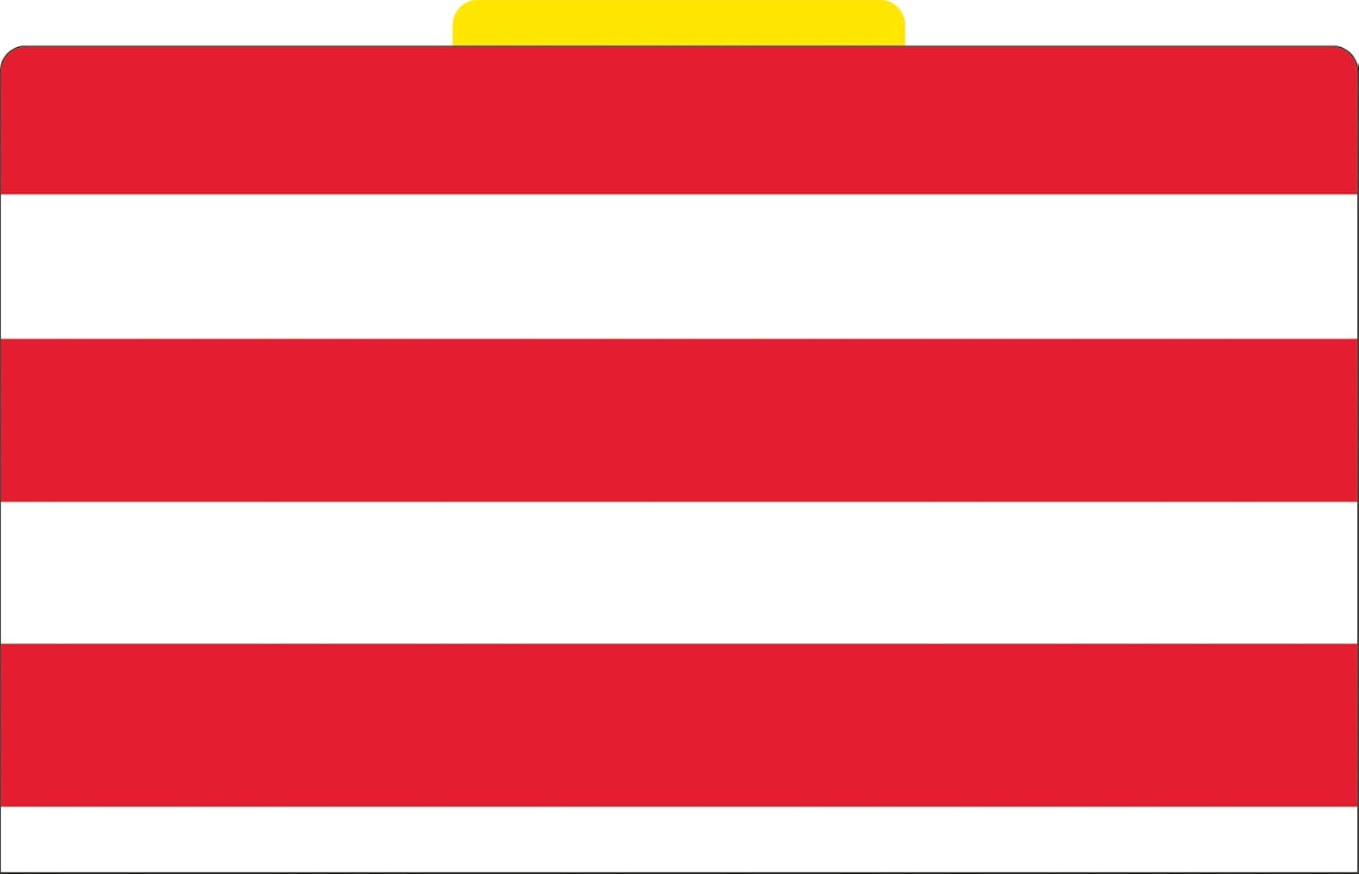 Barker Creek File Folders - Set of 9 Wide Stripes Legal Size Folders, 12pt Stock, Multi-Design Set, 1/3 Cut Tabs, Reversible