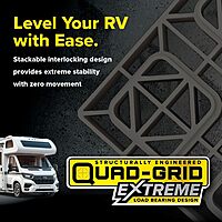 Camco FasTen RV Leveling Blocks with T-Handle, Interlocking Design