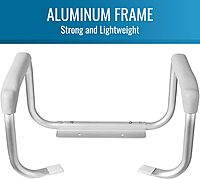 DMI Toilet Safety Rails Toilet Handles for The Elderly Toilet Safety Handrails Frame Easy Assembly with no Tools, White