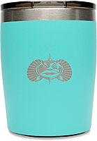 Toadfish Non-tipping 10oz Double-Wall Insulated Stainless Steel Rocks Tumbler with Easy-Slide Lid
