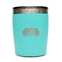 Toadfish Non-tipping 10oz Double-Wall Insulated Stainless Steel Rocks Tumbler with Easy-Slide Lid