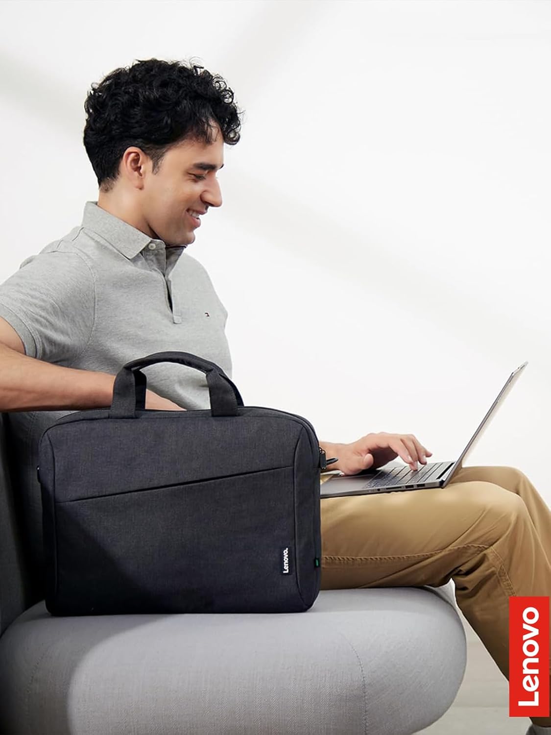 Lenovo Laptop Bag T210, Messenger Shoulder Bag for Laptop or Tablet, Sleek
