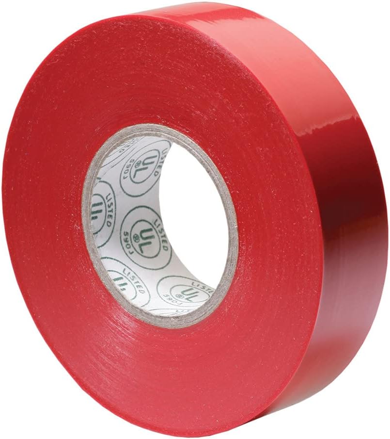 Ancor Premium Electrical Tape - 3/4" x 66' - Red