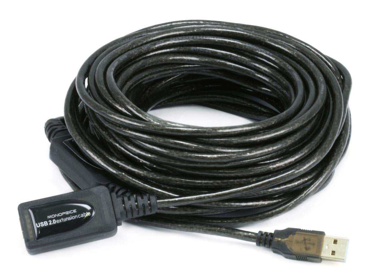 Monoprice USB 2.0 Active Male to Female Extension/Repeater Cable