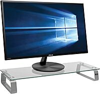 Tripp Lite Universal Monitor Riser Stand, Glass, Computer, Laptop, Printers 3" (MR2208G)