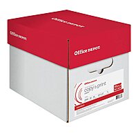 Office Depot Multi-Use Printer & Copy Paper, 5 Reams, White, Letter (8.5in x 11in), 2500 Sheets Per Case, 20 Lb