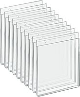 AZAR DISPLAYS U-Frame Wall-Mount Acrylic Sign Holders, Clear, Pack Of 10