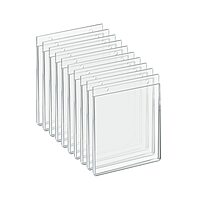 AZAR DISPLAYS U-Frame Wall-Mount Acrylic Sign Holders, Clear, Pack Of 10