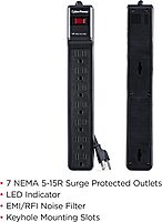 CyberPower Essential Surge Protector, 7-Outlet, 1500J