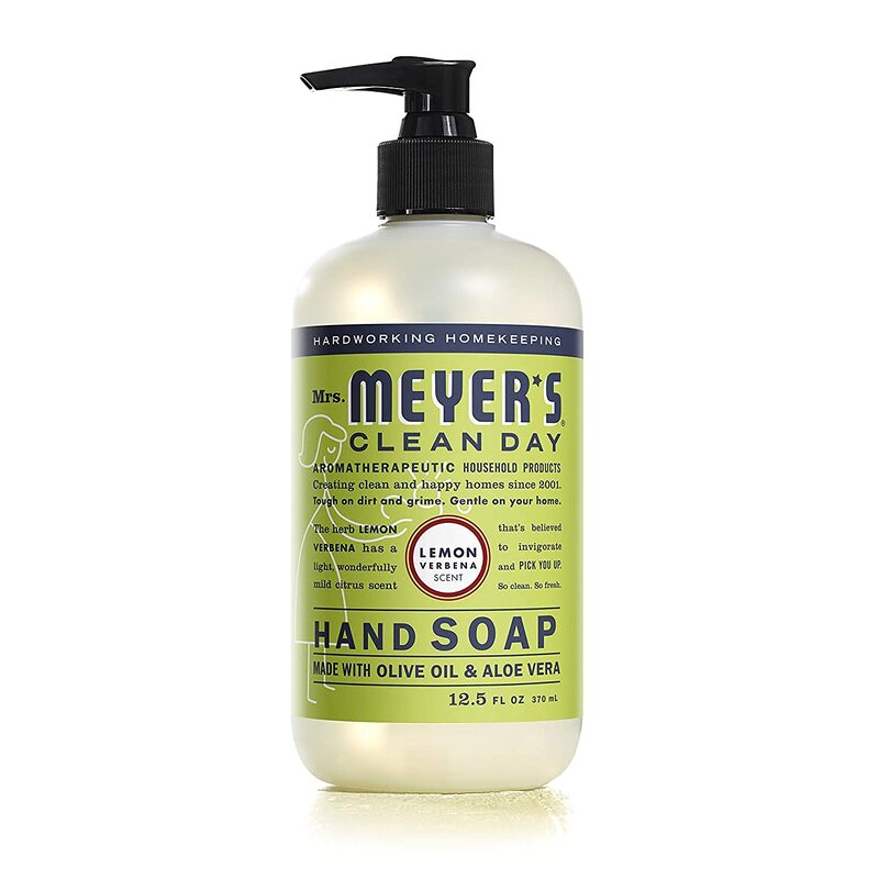Mrs. Meyers Clean Day Liquid Hand Soap, Lemon Scent, 12.5 Oz, Carton Of 6 Bottles