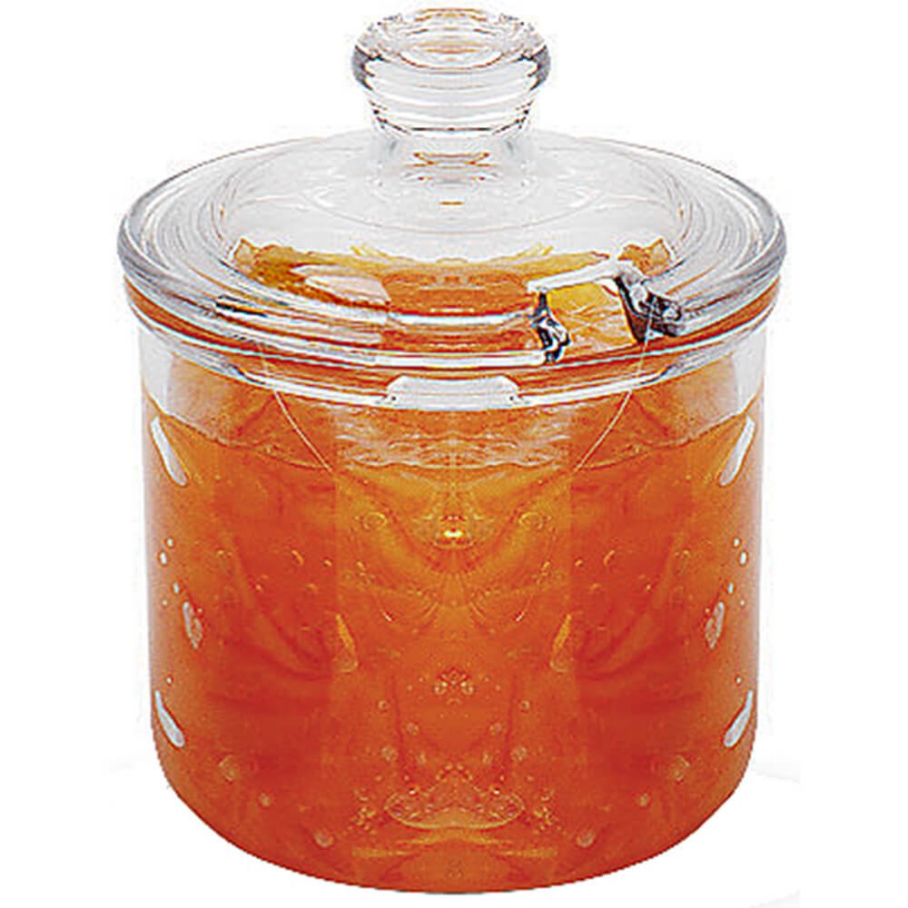 Cambro CJ80CW135 Condiment Jar, 8 Ounce, 4" Height, Polycarbonate, Clear, 24-units