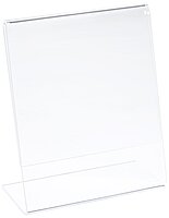 Azar Displays Acrylic L-Shaped Sign Holders, Clear - Pack of 10