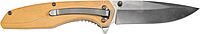 Smith & Wesson SW1103 8.07in Stainless Steel Folding Knife with 3.5in Drop Point Blade and FDE Nylon Handle for Outdoor