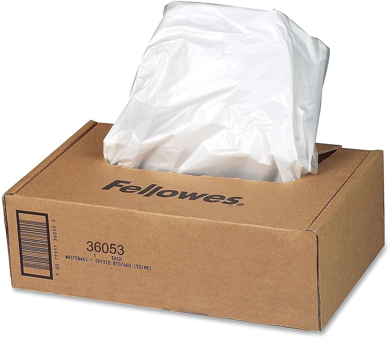 Fellowes 36053 Shredder Bags, 9 Gal, F/99CI,90S, 15-Inch x14-Inch x30-Inch, 100/CT,CL