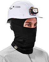 Ergodyne Standard Dual-Layer Balaclava Face Mask, Black, One Size