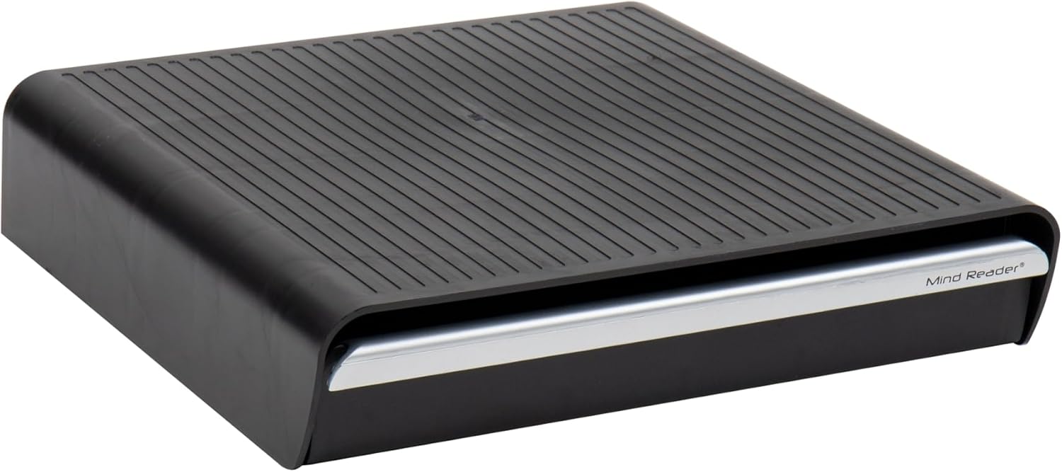 Mind Reader Single Serve Coffee Pod Drawer, 36 Pod Capacity, Countertop Organizer, Breakroom, 12.75"L x 13"W x 3"H, Black