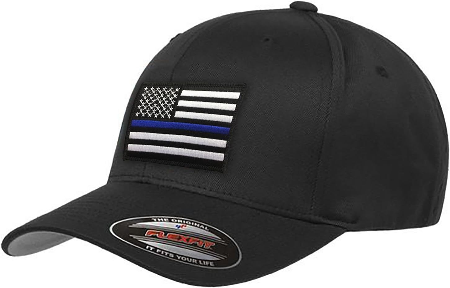 THIN BLUE LINE USA Flexfit American Flag Baseball Cap