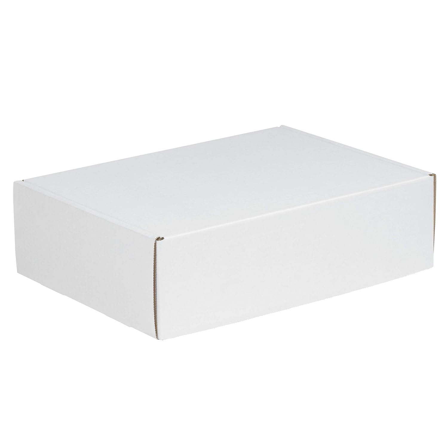 Aviditi White Deluxe Literature Mailing Boxes, 24" x 18" x 6", Pack of 25, Crush-Proof, for Shipping, Mailing and Storing, Oyster White