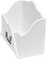 Elegant Designs Homewood Farmhouse Wooden Decorative Envelope-Shaped Desktop Letter Holder