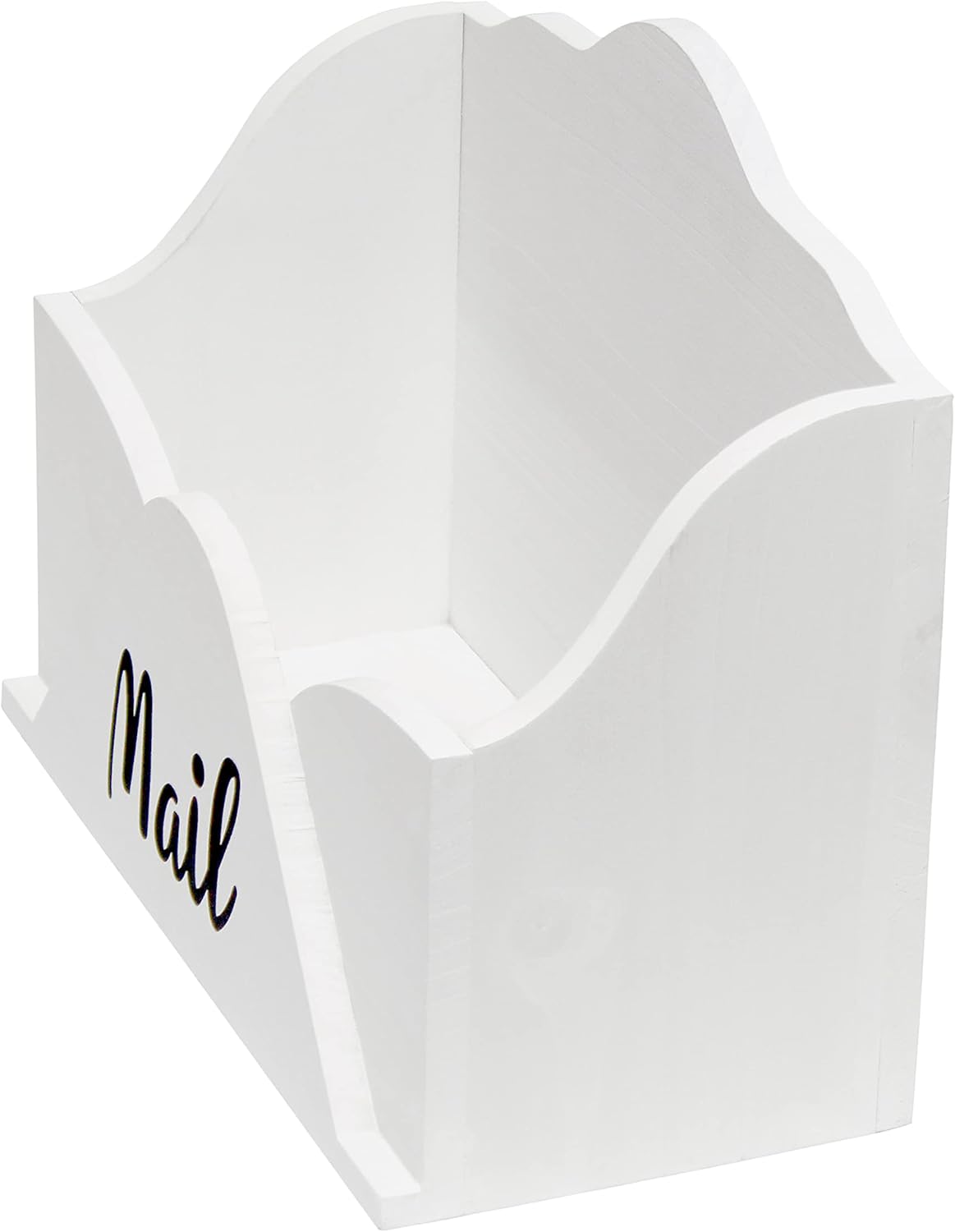 Elegant Designs Homewood Farmhouse Wooden Decorative Envelope-Shaped Desktop Letter Holder