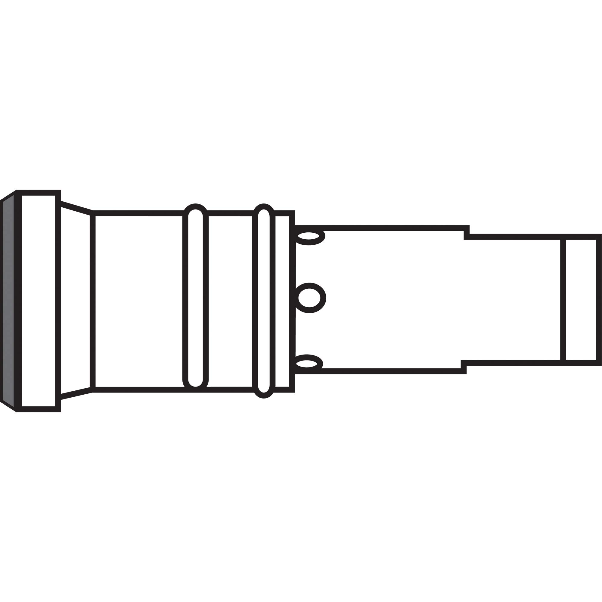 Gas Diffusers - head assembly 2/300ampshort tip