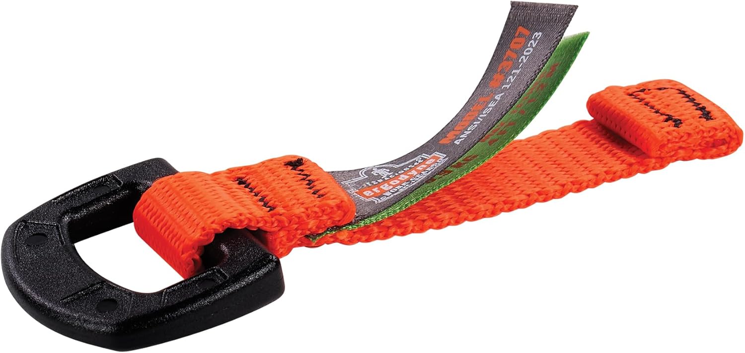 Ergodyne Squids 3707 Tool Tethering Attachment for Hand Tools, Non Conductive D-Ring, 2lbs Weight Rating, 6-Pack