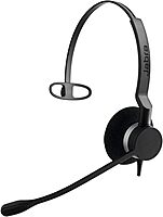 Jabra BIZ 2300 QD Headset - Mono - Quick Disconnect - Wired - Over-the-head - Monaural - Supra-aural - Noise Cancelling Microphone - Black