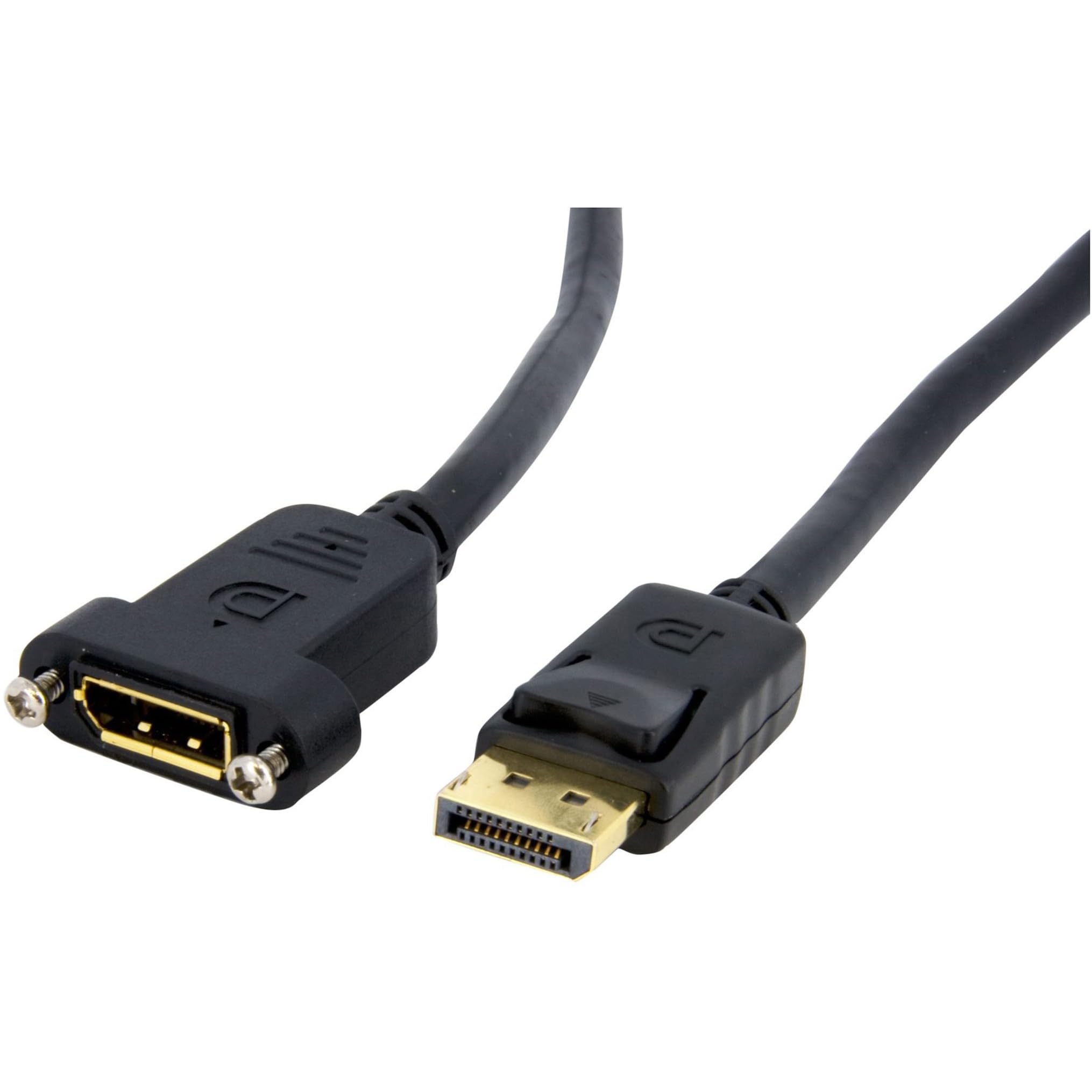 StarTech.com 3 ft DisplayPort Male to Female Panel Mount Cable (DP 1.2)
