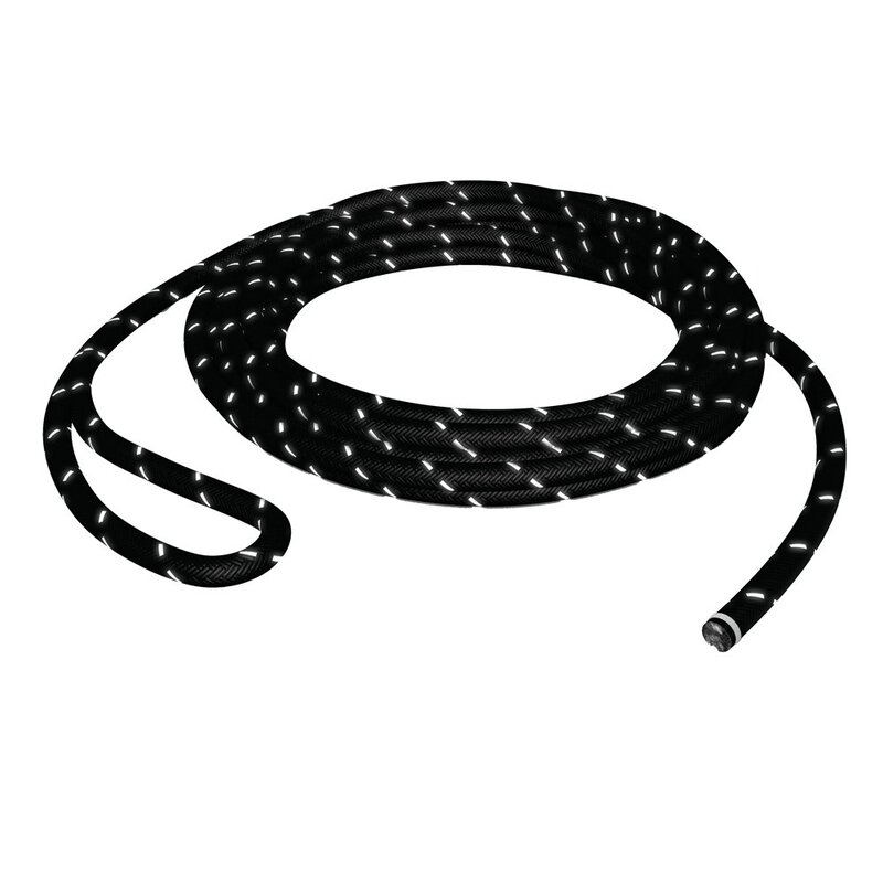 Taco Black V11-3447BWK50-2 Flex Vinyl Rub Rail Kit W/White Insert Marine RV Boating Accessories