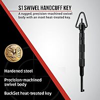 ASP Handcuff Keys for Police Restraints and Security Professionals S1 Handcuff Key Black