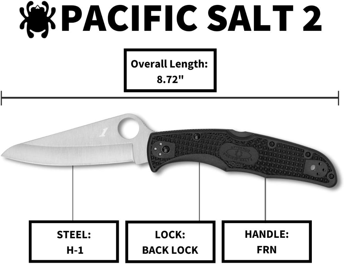 SPYDERCO Pacific Salt 2 Lightweight Folding Knife
