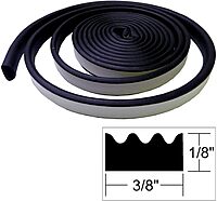 TACO Marine V30-0113B10-1 Weather Seal Tape - 3/16" x 3/8" x 10', Black