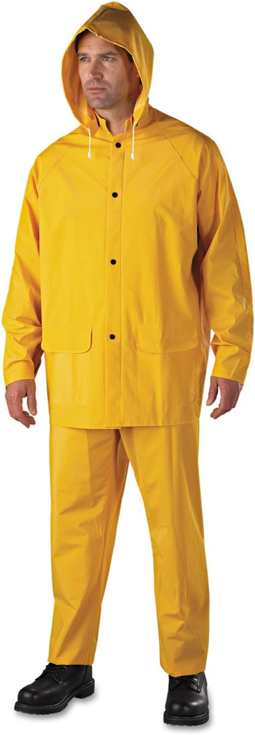 Anchor 35 Mil 3 Piece Rain Suit Pvc/Polyester - 1 Each