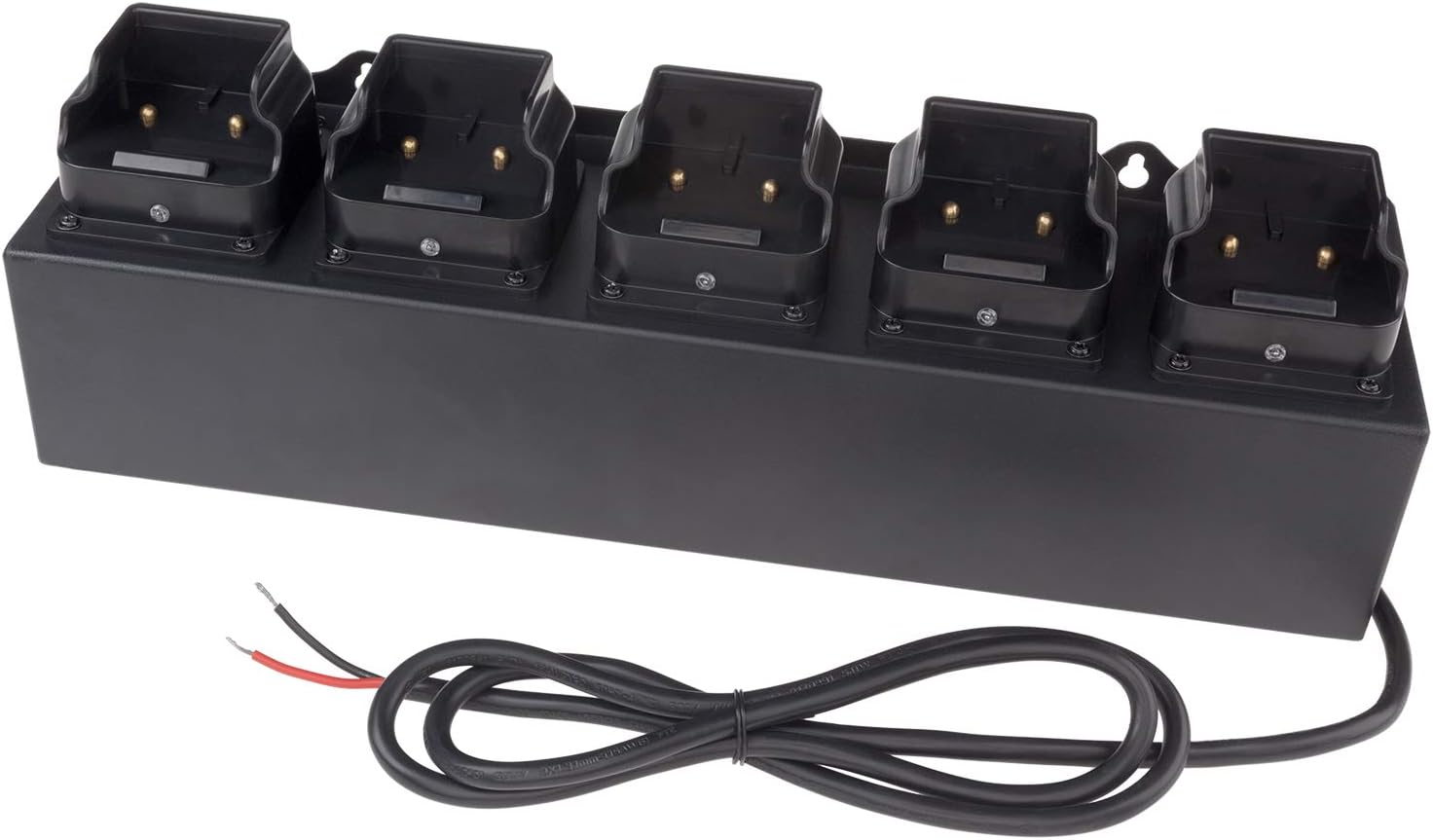 Nightstick 5568-CHGRDC5 5-Bank Charger-Rechargeable Intrant Angle Lights (12-24V Dc Power), One Size, Black