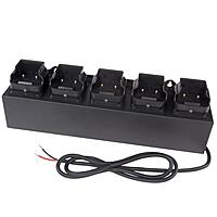 Nightstick 5568-CHGRDC5 5-Bank Charger-Rechargeable Intrant Angle Lights (12-24V Dc Power), One Size, Black