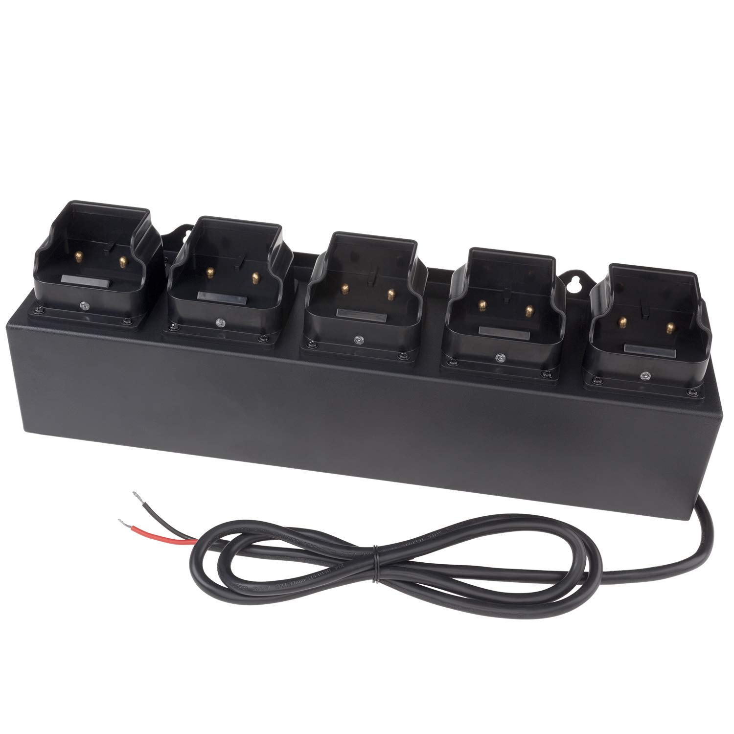 Nightstick 5568-CHGRDC5 5-Bank Charger-Rechargeable Intrant Angle Lights (12-24V Dc Power), One Size, Black