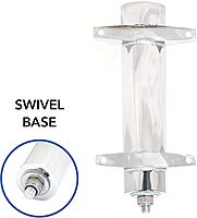 Tigress Swivel Side Mount Rod Holder, 9" Length and Stainless Steel with Vinyl Insert for Rod Protection