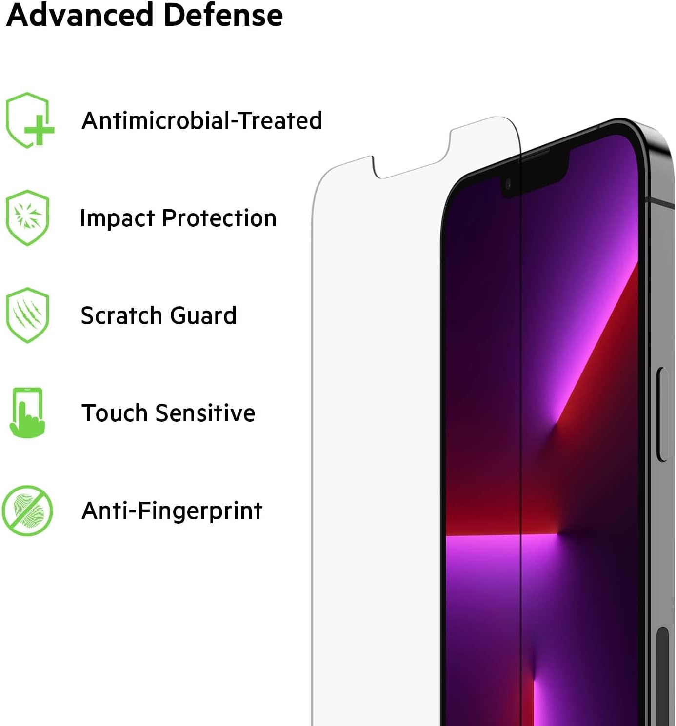 Belkin Tempered Glass Screen Protector for iPhone - Easy Align Tray