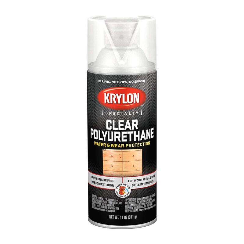 KRYLON Clear Polyurethane Spray Protective Varnish