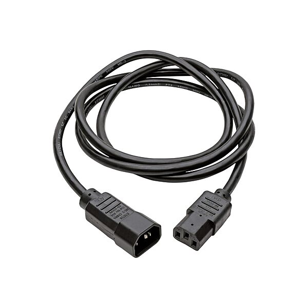 Tripp Lite Standard Computer Power Extension Cord (IEC-320-C14 to IEC-320-C13) 18 AWG 10A