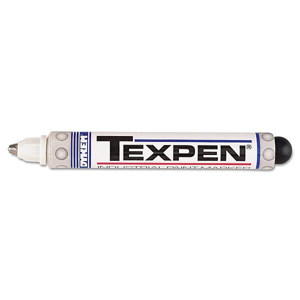 DYKEM 16083 TEXPEN Industrial Paint Marker Pen Medium Tip White
