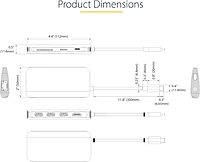 STARTECH.COM USB-C Multiport Adapter and Dock with 4K HDMI, Gigabit Ethernet, SD and USB 3.0