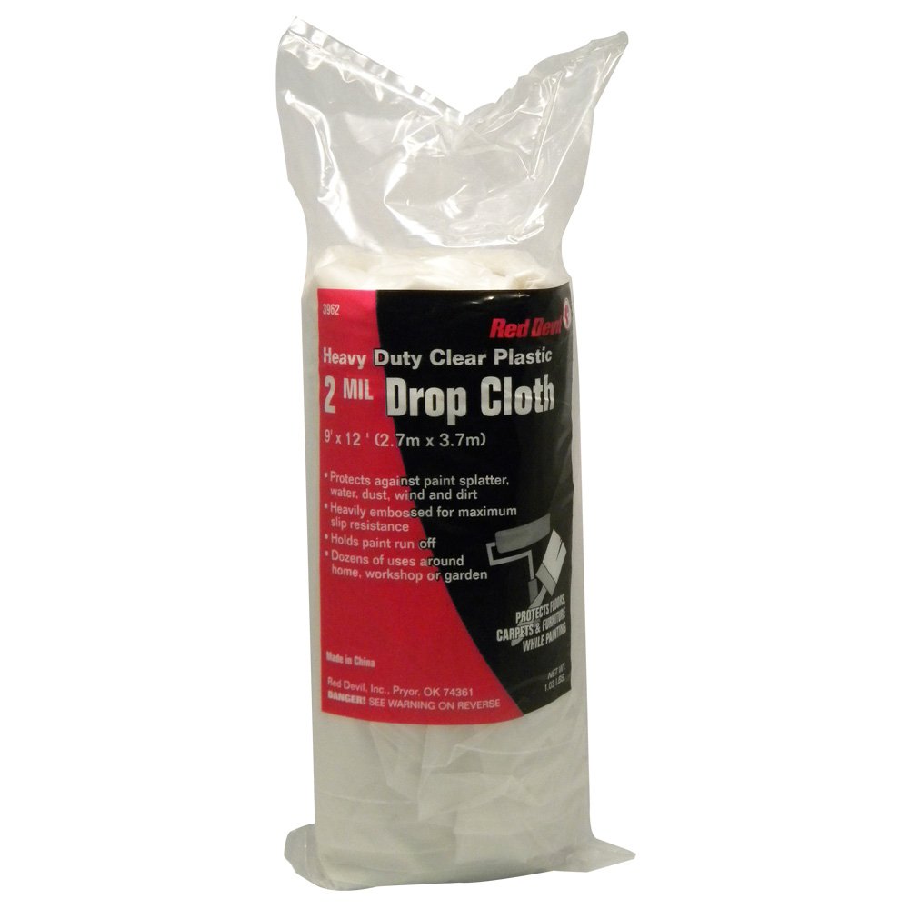 Red Devil 3962 2 Mil Plastic Drop Cloth
